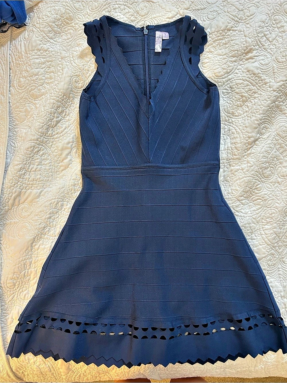 Women's Scalloped A-Line Mini Dress